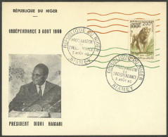 NIGER: Yvert 111, 1960 200Fr. On 100Fr. Independence, On FDC Cover, VF Quality! - Niger (1960-...)