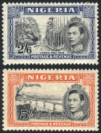 NIGERIA: Sc.63c + 64c, Perforation 13x11½, The Low Value Mint With Tiny Hinge Mark, The High Value MNH, VF Quality! - Nigeria (...-1960)