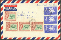 NORTH BORNEO: Airmail Cover Sent To Argentina, Attractive Postage, VF Quality! - Bornéo Du Nord (...-1963)