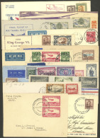 NEW ZEALAND: FIRST FLIGHTS: 13 Covers Of Years 1938 To 1947, Very Fine General Quality! IMPORTANT: Please View All The P - Sonstige & Ohne Zuordnung