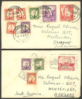 PAKISTAN: 2 Covers Sent From Lahore To Uruguay In 1956, Very Fine Quality, Unusual Destination! - Pakistan