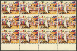 PALESTINE: P.F.L.P., Block Of 12 Stamps: Women, Resistance, MNH, 2 Or 3 Of The Stamps With Minor Defects, The Rest Of Ve - Vignetten (Erinnophilie)