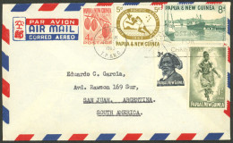 PAPUA NEW GUINEA: UNUSUAL DESTINATION: Airmail Cover Sent To Argentina On 10/DE/1963, Very Nice Franking, VF Quality! - Papua New Guinea