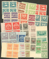 PARAGUAY: Over 50 Airmail Stamps In Mint Blocks Of 4, Including High Values And Some Variety, Very Fine General Quality, - Paraguay