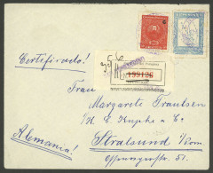 PARAGUAY: 10/FE/1926 SAN BERNARDINO - Germany, Registered Cover With 4.50P. Postage, On Back Asución Transit And Arrival - Paraguay