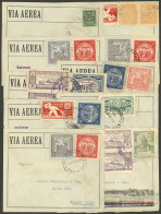 PARAGUAY: 10 Airmail Covers Sent By AEROPOSTA ARGENTINA S.A. To Argentina Between 1930 And 1939, Excellent Quality, Low  - Paraguay