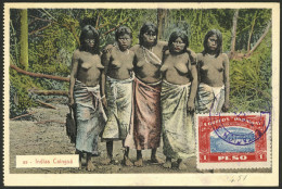 PARAGUAY: Group Of Cainguá Indians, Old Postcard Of VF Quality - Paraguay