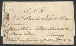 PORTUGAL: Folded Cover Mailed By The National Service From Porto To Lamego On 13/SE/1821, Excellent Quality! - Other & Unclassified