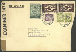 PORTUGAL: 20/DE/1940 Lisboa - Argentina, Airmail Cover With Notable Franking Of 50.25E., Opening Defect On The Right Sid - Sonstige & Ohne Zuordnung