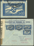 PORTUGAL: PERFIN + Censor + Good Postage: Airmail Cover Sent From Lisboa To Argentina On 2/JUN/1942 With Nice Franking O - Other & Unclassified