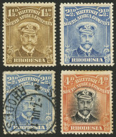 RHODESIA: Sc.121a, 123a + 125a, All With PERFORATION 15, Mint, Very Fine Quality, Also Used 2½p. Example With The Same P - Autres & Non Classés