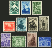 ROMANIA: Sc.B31/36 + B50/54, 1932 And 1935 Scouts, Cmpl. Sets Of 6 And 5 Values, VF Quality! - Other & Unclassified