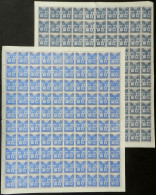 ROMANIA: Sc.504/5, 1940 Balkan Entente, Arms Of Romania, Greece, Turkey And Yugoslavia Complete Sheets Of 100 Stamps Eac - Otros & Sin Clasificación