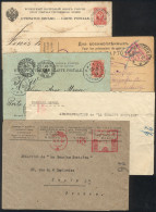 RUSSIA: Group Of 5 Covers And Cards Used Between 1888 And 1932, Interesting! - Sonstige & Ohne Zuordnung