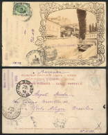 RUSSIA: Beautiful PC Sent From Bachtschchissarai To Porto Alegre (Brazil) On 1/NO/1904, VF Quality! - Autres & Non Classés