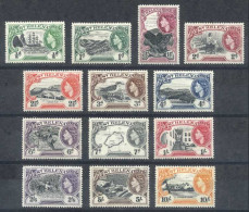 SAINT HELENA: Sc.140/152, 1953 Bird And Landscapes, Complete Set Of 13 Values, Very Fine Quality, Catalog Value US$103+ - Sainte-Hélène