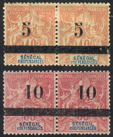 SENEGAL: Yvert 26/27, Mint Pairs Of Excellent Quality! - Other & Unclassified