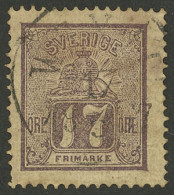 SWEDEN: Sc.14, 1885 17o. Redish Violet, Used, Good Example! - Other & Unclassified