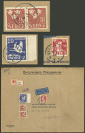 SWEDEN: Registered Cover Sent From Stockholm To Argentina On 6/NO/1945 With Large Postage Of 22.50Kr., Transit Backstamp - Other & Unclassified