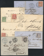 SWITZERLAND: 6 Covers Or Folded Covers Used Between 1879 And 1882 With Varied Postages And Cancels, VF General Quality,  - Other & Unclassified