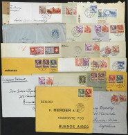 SWITZERLAND: 1923 To 1949: 21 Covers Sent To Argentina With Varied Postages And Postal Markings, About 10/12 Of Fine To  - Other & Unclassified