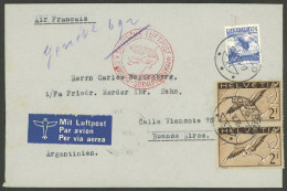 SWITZERLAND: Airmail Cover Sent From Locarno To Argentina On 10/MAY/1938 Franked With 4.30Fr., Despite The Indication "A - Other & Unclassified