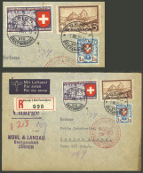 SWITZERLAND: 1/AU/1939 Zürich - Argentina, Registered Airmail Cover Sent By Germany DLH Franked With 4.60Fr. (including  - Other & Unclassified