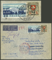 SWITZERLAND: 21/AU/1939 Zürich - Argentina, Airmail Cover Endorsed "via Air France" But Carried By Germany DLH, Franked  - Other & Unclassified