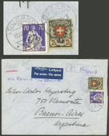 SWITZERLAND: 19/DE/1940 Locarno - Argentina, Airmail Cover Sent By "Chiasso (LATI)" Franked With 2.70 Fr. Including Sc.2 - Other & Unclassified