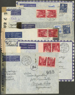 SWITZERLAND: 6 Airmail Covers Sent To Argentina Between 1941 And 1944, All CENSORED, Very Fine General Quality. IMPORTAN - Other & Unclassified