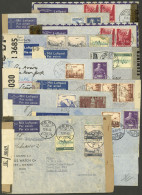 SWITZERLAND: 10 Airmail Covers Sent To Argentina Between 1941 And 1945 With Attractive Postges And All With Varied CENSO - Autres & Non Classés