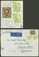 SWITZERLAND: 11/JA/1941 Muralto - Argentina, Airmail Cover Sent "via LATI"  Franked With 2.70 Fr. Including Sc.203a (193 - Autres & Non Classés