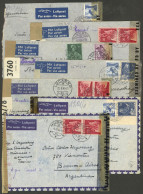 SWITZERLAND: CENSORED: 7 Airmail Covers Sent To Argentina In 1944 And 1945, All With Double Or Triple Censor Label Inclu - Otros & Sin Clasificación