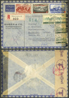 SWITZERLAND: 23/JUN/1944 Dürrenäsch - Uruguay, Registered Airmail Cover With Nice Postage And Double Censor Label, Arriv - Altri & Non Classificati