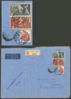 SWITZERLAND: 23/MAY/1947 Geneve - Argentina, Registered Airmail Covers, With Attractive Franking For 8.20Fr., Very Nice! - Altri & Non Classificati