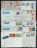 SWITZERLAND: 22 Airmail Covers Sent To Brazil Between 1956 And 1959 With Attractive And Varied Postages, The General Qua - Altri & Non Classificati