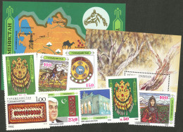 TURKMENISTAN: Small Lot Of Very Thematic Stamps And Souvenir Sheets, MNH, Very Fine Quality! - Turkmenistan