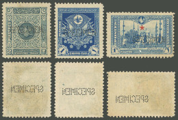 TURKEY: 3 Old Stamps Perfed SPECIMEN, Very Fine Quality! - Sonstige & Ohne Zuordnung