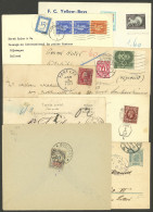 WORLDWIDE: MAIL WITH POSTAGE DUES: 8 Covers Used In Various Countries, All With Postage Due Stamps And/or Marks, Very Fi - Vrac (max 999 Timbres)