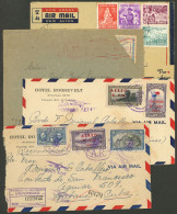 WORLDWIDE: 2 Airmail Cover Sent From Panamá To Cuba In 1947 (one Registered With AR) + Cover Of Bolivia To Argentina Wit - Vrac (max 999 Timbres)