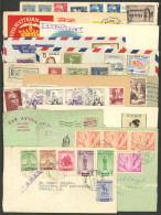 WORLDWIDE: 13 Covers Of Thailand, Taiwan, Ireland, Japan, France, Australia, Spain And Netherlands Idies, Most Sent To U - Lots & Kiloware (mixtures) - Max. 999 Stamps