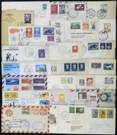 WORLDWIDE: FIRST FLIGHTS: 25 Covers Flown In Varied Countries And Periods, In General Of Very Fine Quality, Low Start! I - Lots & Kiloware (mixtures) - Max. 999 Stamps