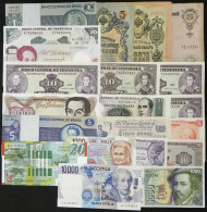 WORLDWIDE: PAPER MONEY: 21 Bank Notes Of Varied Countries And Periods, Some Used And Others Unused, VF General Quality,  - Other & Unclassified