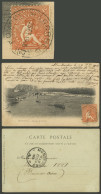 URUGUAY: Postcard Sent From Montevideo To Buenos Aires On 22/SE/1905 Franked With 2c. Cancelled "A-12 AGUADA", Very Fine - Uruguay