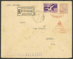 URUGUAY: 18/MAR/1926 Montevideo - Rocha, First Flight, Very Nice Cover, Good Opportunity! - Uruguay