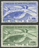 VATICAN: Yvert 18/19, 1949 UPU 75 Years, Cmpl. Set Of 2 MNH Values, Very Fine Quality! - Other & Unclassified