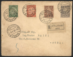 VATICAN: Registered Cover Franked By Sc.B1/B4 (Holy Year), Sent To Roma On 3/AP/1933 (first Day Of Issue), Fine Quality, - Andere & Zonder Classificatie