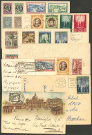 VATICAN: 7 Postcards Of Years 1934 To 1950, 3 Used And Others With Nice Stamps Cancelled To Order, Nice Lot! IMPORTANT:  - Altri & Non Classificati