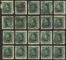 VENEZUELA: Sc.161a, 1900 5c. Green With "1900" Overprint And An INVERTED "Resellada" Ovpt., Very Fine General Quality!" - Venezuela