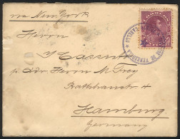 VENEZUELA: Cover Sent From PUERTO CABELLO To Hamburg On 9/DE/1893, Franked By Sc.125, Very Nice Postmark, VF Quality! - Venezuela